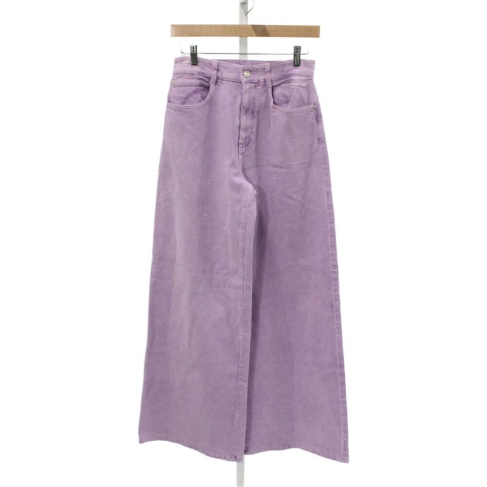 Stella McCartney Womens Wide Leg Purple Jeans Size 26